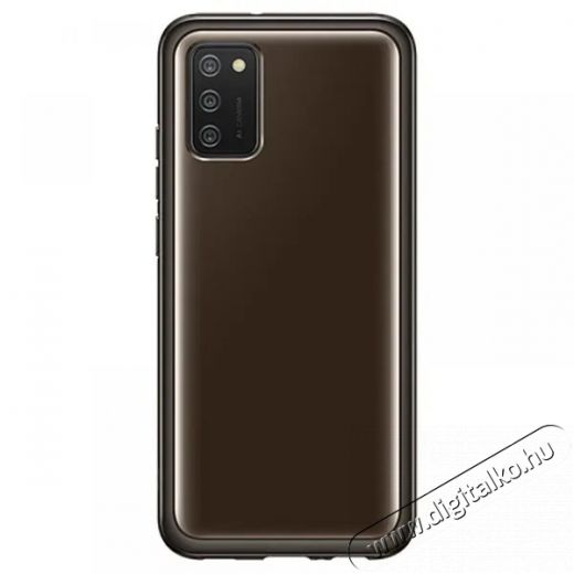 SAMSUNG OSAM-EF-QA026TBEG Galaxy A02S fekete szilikon hátlap Mobil / Kommunikáció / Smart - Mobiltelefon kiegészítő / tok - Tok / hátlap - 385536