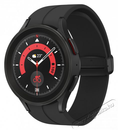 SAMSUNG SM-R925FZKAEUE Galaxy Watch 5 Pro (45mm) LTE fekete okosóra Mobil / Kommunikáció / Smart - Okos eszköz - Okosóra - 399828
