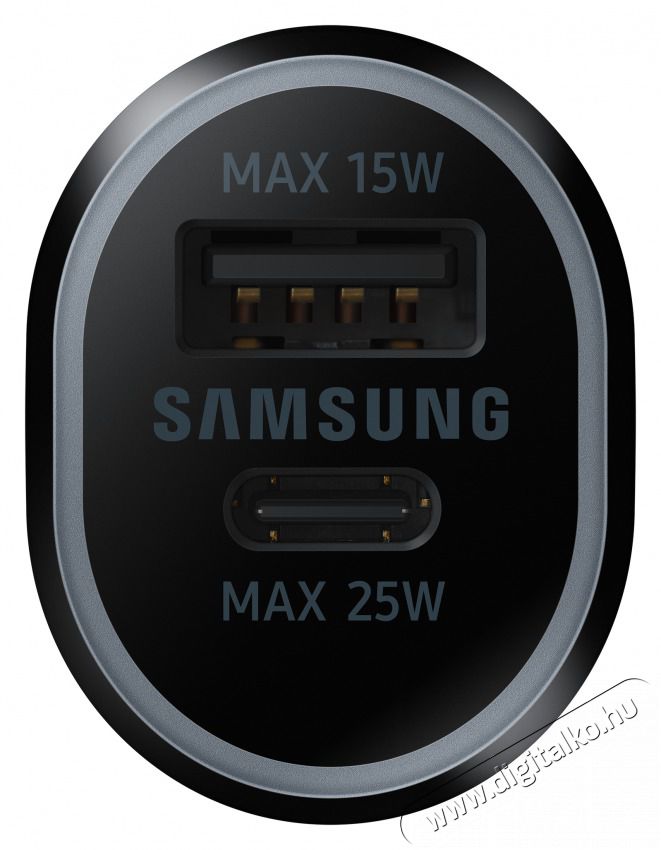 SAMSUNG EP-L4020NBEGEU USB/Type-C fekete autós töltő Autóhifi / Autó felszerelés - Autós töltő / szivargyújtó adapter - 399893