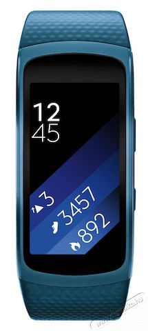 SAMSUNG GEAR FIT 2 - kék (SM-R3600ZBAXEH) Aktivitást mérő karpánt Mobil / Kommunikáció / Smart - Mobiltelefon kiegészítő / tok - Övtáska / karpánt futáshoz - 312921