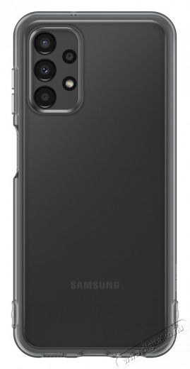 SAMSUNG EF-QA135TBEGWW Galaxy A13 soft clear cover fekete hátlap Mobil / Kommunikáció / Smart - Mobiltelefon kiegészítő / tok - Tok / hátlap - 405345