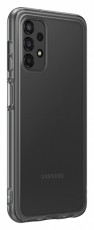 SAMSUNG EF-QA135TBEGWW Galaxy A13 soft clear cover fekete hátlap Mobil / Kommunikáció / Smart - Mobiltelefon kiegészítő / tok - Tok / hátlap - 405345