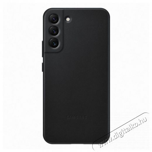 SAMSUNG EF-VS906LBEGWW Galaxy S22 Plus fekete bőr hátlap Mobil / Kommunikáció / Smart - Mobiltelefon kiegészítő / tok - Tok / hátlap - 405340