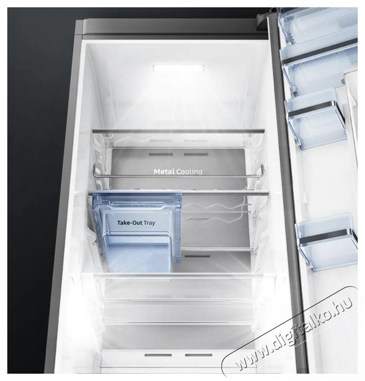 SAMSUNG RR39M7565B1/EF egyajt&oacute;s hűtőszekr&eacute;ny Konyhai term&eacute;kek - Hűtő, fagyaszt&oacute; (szabadon&aacute;ll&oacute;) - Fagyaszt&oacute; n&eacute;lk&uuml;li hűtő - 410288