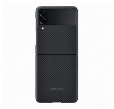 SAMSUNG OSAM-EF-XF711SBEG Galaxy Z Flip 3 aramid stand fekete védőtok Mobil / Kommunikáció / Smart - Mobiltelefon kiegészítő / tok - Tok / hátlap - 430408