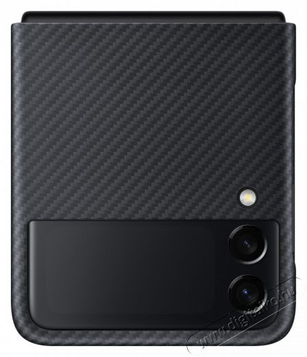 SAMSUNG OSAM-EF-XF711SBEG Galaxy Z Flip 3 aramid stand fekete védőtok Mobil / Kommunikáció / Smart - Mobiltelefon kiegészítő / tok - Tok / hátlap - 430408