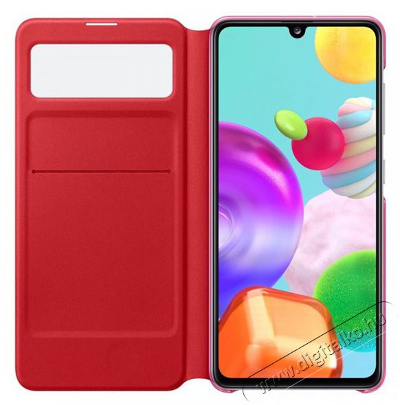 SAMSUNG OSAM-EF-EA415PWEG Galaxy A41 s-view wallet cover feh&eacute;r v&eacute;dőtok Mobil / Kommunik&aacute;ci&oacute; / Smart - Mobiltelefon kieg&eacute;sz&iacute;tő / tok - Tok / h&aacute;tlap - 455965