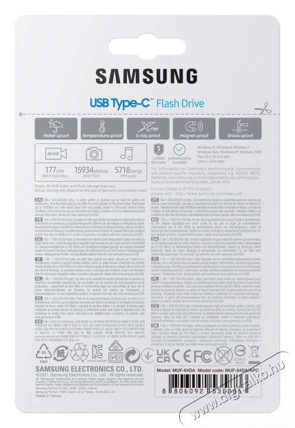 SAMSUNG USB Type-C 64 GB flash drive Memória kártya / Pendrive - Pendrive - 461886