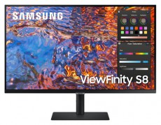 SAMSUNG IPS monitor 32 S80PB, 3840x2160, 16:9, 600cd/m2, 5ms, DisplayPort/HDMI/3xUSB/USB-C/LAN, Pivot Iroda és számítástechnika - Monitor - Monitor - 483001