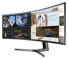 SAMSUNG Ívelt Gaming 120Hz VA monitor 48.8 CRG9, 5120x1440, 32:9, 1000cd/m2, 4ms, HDMI/2xDisplayPort/4xUSB Iroda és számítástechnika - Monitor - Monitor - 484233