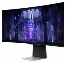 SAMSUNG Ívelt Gaming&Smart OLED monitor 34 G85SB, 3440x1440, 21:9, 250cd/m2, 0.1ms, Mini-DP/Micro HDMI/USB-C/WiFi/BT Iroda és számítástechnika - Monitor - Monitor - 483938