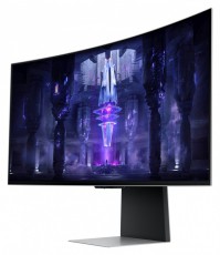 SAMSUNG Ívelt Gaming&Smart OLED monitor 34 G85SB, 3440x1440, 21:9, 250cd/m2, 0.1ms, Mini-DP/Micro HDMI/USB-C/WiFi/BT Iroda és számítástechnika - Monitor - Monitor - 483938