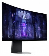SAMSUNG Ívelt Gaming&Smart OLED monitor 34 G85SB, 3440x1440, 21:9, 250cd/m2, 0.1ms, Mini-DP/Micro HDMI/USB-C/WiFi/BT Iroda és számítástechnika - Monitor - Monitor - 483938