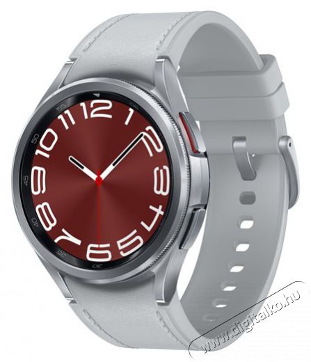 SAMSUNG SM-R955FZSAEUE Watch 6 Classic (43mm) LTE ezüst okosóra Mobil / Kommunikáció / Smart - Okos eszköz - Okosóra - 488873