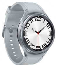 SAMSUNG SM-R965FZSAEUE Watch 6 Classic (47mm) LTE ezüst okosóra Mobil / Kommunikáció / Smart - Okos eszköz - Okosóra - 488859