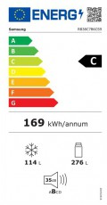 SAMSUNG RB38C7B6CS9/EF alulfagyasztós hűtőszekrény - Szépséghibás Konyhai termékek - Hűtő, fagyasztó (szabadonálló) - Alulfagyasztós kombinált hűtő - 492424