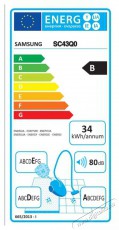 SAMSUNG VCC43Q0V3B/BOL porzsák nélküli porszívó Háztartás / Otthon / Kültér - Porszívó / takarítógép - Porzsák nélküli porszívó - 493939