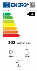 SAMSUNG RB38C7B6AS9/EF alulfagyasztós hűtőszekrény Konyhai termékek - Hűtő, fagyasztó (szabadonálló) - Alulfagyasztós kombinált hűtő - 496612