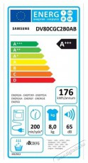 SAMSUNG DV80CGC2B0TELE hőszivattyús szárítógép Háztartás / Otthon / Kültér - Mosógép / szárítógép - Szárítógép - 496599