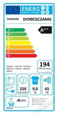 SAMSUNG DV90CGC2A0AELE hőszivattyús szárítógép Háztartás / Otthon / Kültér - Mosógép / szárítógép - Szárítógép - 496597