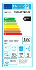 SAMSUNG DV90BB7445GES6 9 kg hőszivattyús szárítógép Háztartás / Otthon / Kültér - Mosógép / szárítógép - Szárítógép - 501071