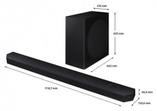 SAMSUNG HW-Q800D/EN 5.1.2 csatornás hangprojektor vezeték nélküli mélynyomóval Audio-Video / Hifi / Multimédia - Hangprojektor / soundbar - Mélyládával - 501254