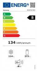 SAMSUNG RB38T607BS9/EF alulfagyasztós hűtőszekrény Konyhai termékek - Hűtő, fagyasztó (szabadonálló) - Alulfagyasztós kombinált hűtő - 502649