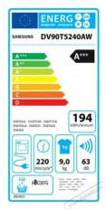 SAMSUNG DV90T5240AW/S6 Szárítógép Háztartás / Otthon / Kültér - Mosógép / szárítógép - Szárítógép - 363922