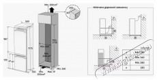SAMSUNG BRB80F26ADF0EO beépíthető alulfagyasztós hűtőszekrény Konyhai termékek - Hűtő, fagyasztó (beépíthető) - Alulfagyasztós kombinált hűtő - 505087