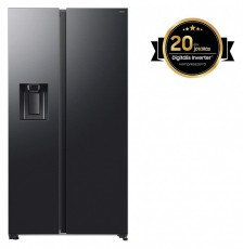SAMSUNG RS70F64KEFEO Side-by-Side hűtőszekrény AI Energia üzemmóddal 640 L, fekete Konyhai termékek - Hűtő, fagyasztó (szabadonálló) - Amerikai típusú Side By Side hűtő - 505308
