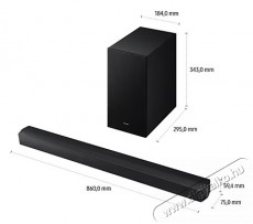 SAMSUNG HW-B650F/EN HANGPROJEKTOR Audio-Video / Hifi / Multimédia - Hangprojektor / soundbar - Mélyládával - 505504