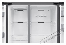 SAMSUNG RS70F65QETEO Side-by-Side hűtőszekrény AI Energia üzemmóddal 659 L, matt metál Konyhai termékek - Hűtő, fagyasztó (szabadonálló) - Amerikai típusú Side By Side hűtő - 505310