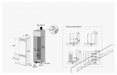 SAMSUNG BRB80F30AES0EO Konyhai termékek - Hűtő, fagyasztó (beépíthető) - Alulfagyasztós kombinált hűtő - 509573