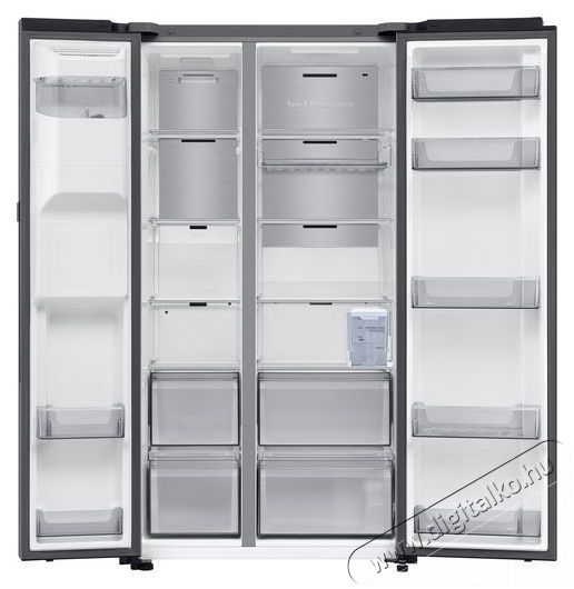 SAMSUNG RS80F67KCTEO Konyhai term&eacute;kek - Hűtő, fagyaszt&oacute; (szabadon&aacute;ll&oacute;) - Amerikai t&iacute;pus&uacute; Side By Side hűtő - 509512
