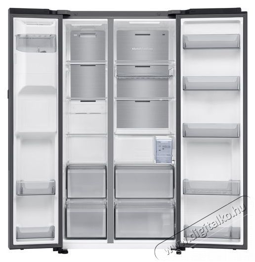 SAMSUNG RS90F65EDTEO Konyhai term&eacute;kek - Hűtő, fagyaszt&oacute; (szabadon&aacute;ll&oacute;) - Amerikai t&iacute;pus&uacute; Side By Side hűtő - 509530