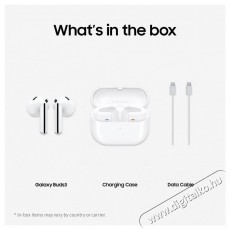 SAMSUNG Galaxy Buds3 fehér Audio-Video / Hifi / Multimédia - Fül és Fejhallgatók - Fülhallgató mikrofonnal / headset - 510202