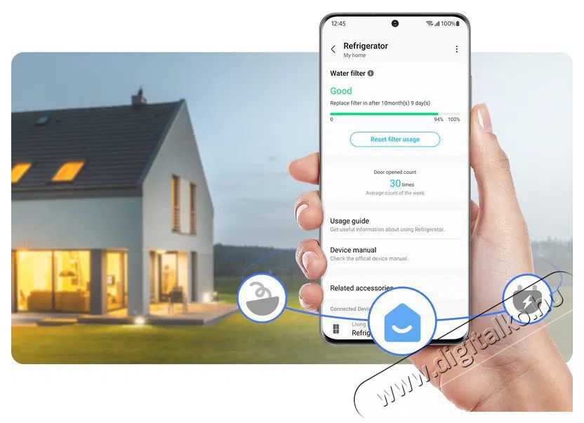 SAMSUNG BRB70F30BES0EO Konyhai term&eacute;kek - Hűtő, fagyaszt&oacute; (be&eacute;p&iacute;thető) - Alulfagyaszt&oacute;s kombin&aacute;lt hűtő - 509293