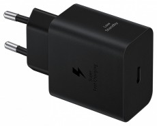 SAMSUNG EP-T4511XBE Super Fast 45W Type-C fekete hálózati töltő + Type-C adat- és töltőkábel Mobil / Kommunikáció / Smart - Mobiltelefon kiegészítő / tok - Hálózati-, autós töltő - 514830