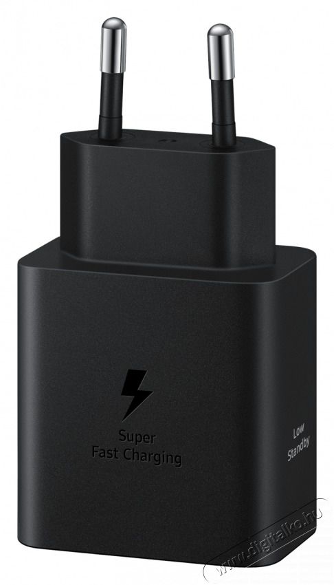 SAMSUNG EP-T4511XBE Super Fast 45W Type-C fekete hálózati töltő + Type-C adat- és töltőkábel Mobil / Kommunikáció / Smart - Mobiltelefon kiegészítő / tok - Hálózati-, autós töltő - 514830