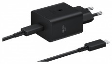 SAMSUNG EP-T4511XBE Super Fast 45W Type-C fekete hálózati töltő + Type-C adat- és töltőkábel Mobil / Kommunikáció / Smart - Mobiltelefon kiegészítő / tok - Hálózati-, autós töltő - 514830