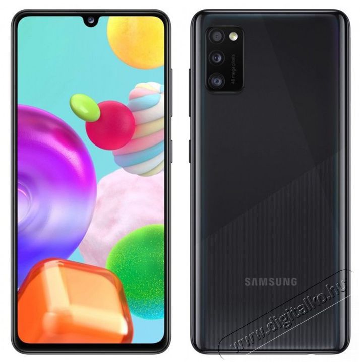 SAMSUNG SM-A415F Galaxy A41 6,1 LTE 4/64GB Dual SIM fekete okostelefon Mobil / Kommunik&aacute;ci&oacute; / Smart - Okostelefon - Android - 369876