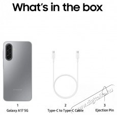 SAMSUNG Galaxy A17 5G 4GB / 128GB Gray Mobil / Kommunikáció / Smart - Okostelefon - Android - 527934