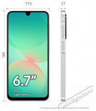 SAMSUNG Galaxy A26 6GB/128GB Fehér Mobil / Kommunikáció / Smart - Okostelefon - Android - 521317