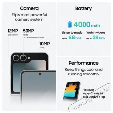 SAMSUNG Galaxy Z Flip6 12GB/256GB S&aacute;rga Mobil / Kommunik&aacute;ci&oacute; / Smart - Okostelefon - Android - 521316