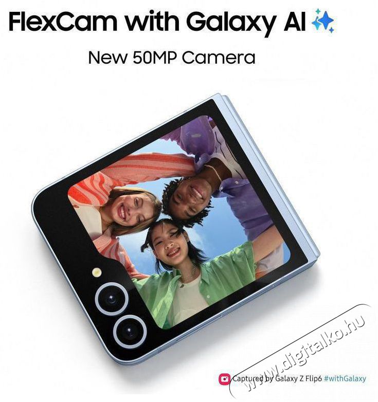 SAMSUNG Galaxy Z Flip6 12GB/256GB S&aacute;rga Mobil / Kommunik&aacute;ci&oacute; / Smart - Okostelefon - Android - 521316