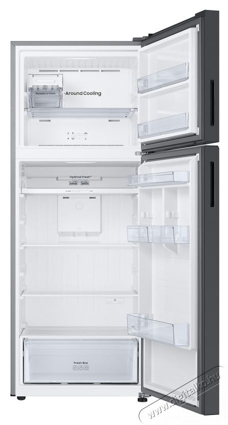 SAMSUNG RT47CB662622EO K&eacute;tajt&oacute;s hűtőszekr&eacute;ny, 465 l, E energiaoszt&aacute;ly, No Frost, All Around Cooling, WiFi, Smart Control, Fekete &uuml;veg Konyhai term&eacute;kek - Hűtő, fagyaszt&oacute; (be&eacute;p&iacute;thető) - Fel&uuml;lfagyaszt&oacute;s kombin&aacute;lt hűtő - 535686