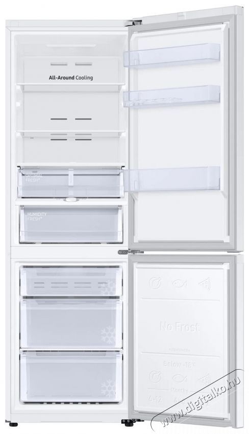 SAMSUNG RB34C603CWW/EF + 20 &eacute;v kompresszorgarancia hűtőszekr&eacute;ny Konyhai term&eacute;kek - Hűtő, fagyaszt&oacute; (szabadon&aacute;ll&oacute;) - Alulfagyaszt&oacute;s kombin&aacute;lt hűtő - 535692
