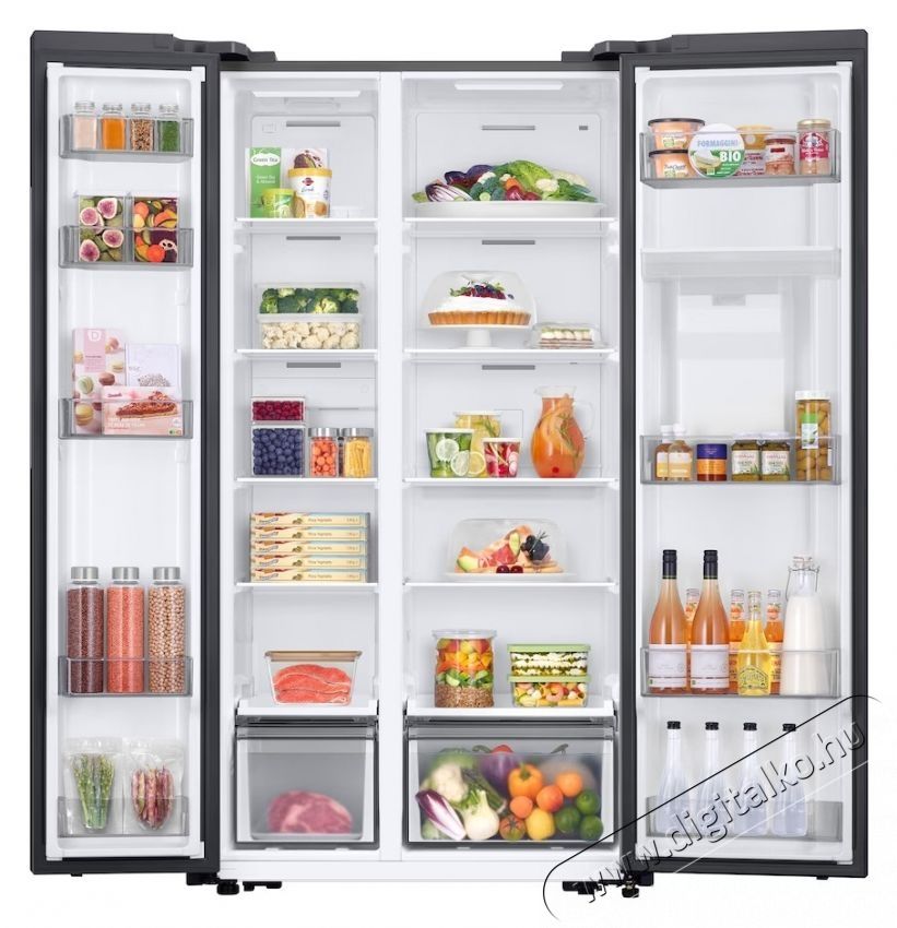 SAMSUNG RS57DG410EM9EO side by side hűtő Konyhai term&eacute;kek - Hűtő, fagyaszt&oacute; (szabadon&aacute;ll&oacute;) - Amerikai t&iacute;pus&uacute; Side By Side hűtő - 535691
