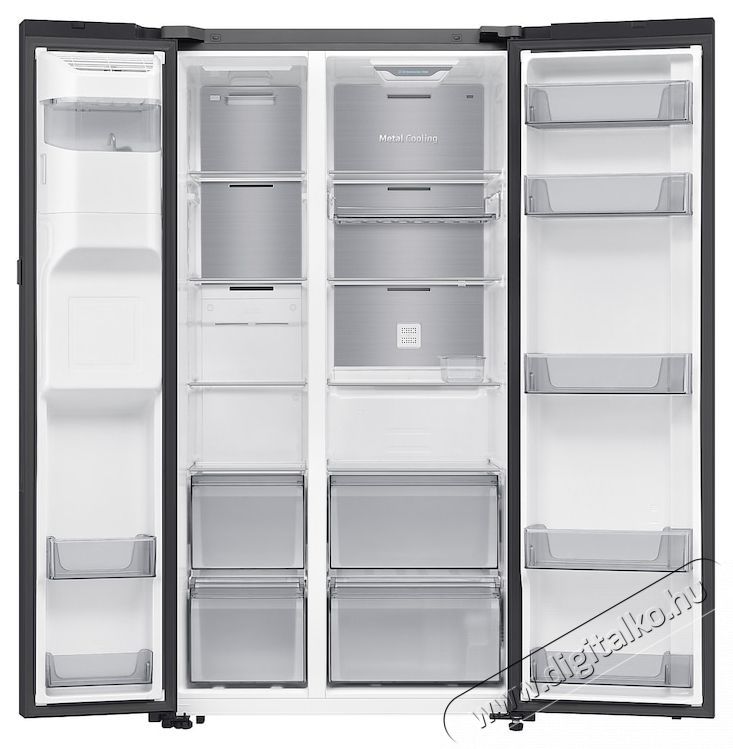SAMSUNG RS80F64JEBEO Side by side hűtőszekr&eacute;ny Konyhai term&eacute;kek - Hűtő, fagyaszt&oacute; (szabadon&aacute;ll&oacute;) - Amerikai t&iacute;pus&uacute; Side By Side hűtő - 535688