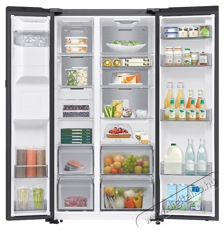 SAMSUNG RS80F64JEBEO Side by side hűtőszekr&eacute;ny Konyhai term&eacute;kek - Hűtő, fagyaszt&oacute; (szabadon&aacute;ll&oacute;) - Amerikai t&iacute;pus&uacute; Side By Side hűtő - 535688